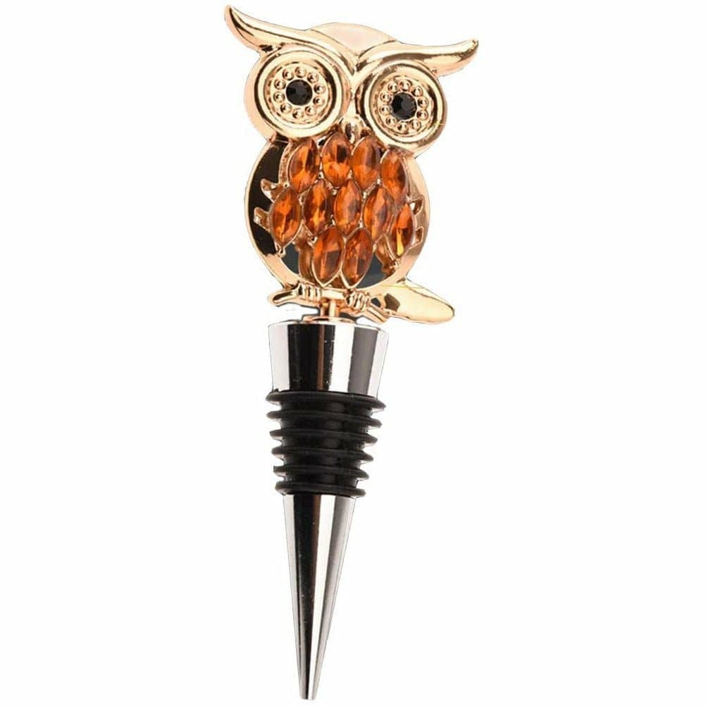 Gold Owl Bottle Stopper - HER Home Design Boutique